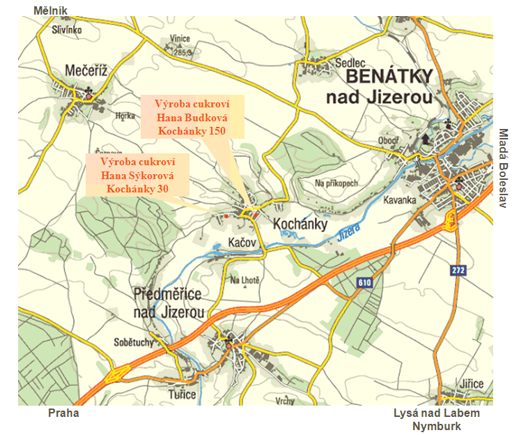 Mapa Koch�nky